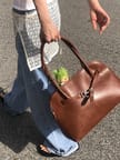 ノア ショルダーバッグ ブラウンシルバー 画像 1