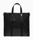 デュアルトップ キャンバス トートバッグ ブラック 画像 2