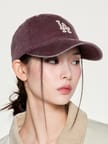ベーシック ウォッシュド アンストラクチャード キャップ LA ダークワイン 画像 4