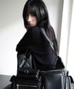 マルチポケット レザーバッグ ブラック 画像 8