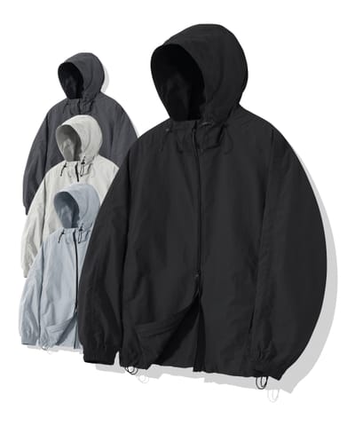 MODERMENT モダーメント 2WAY オーバーサイズ ウィンドブレーカー ジャケット ブラック
