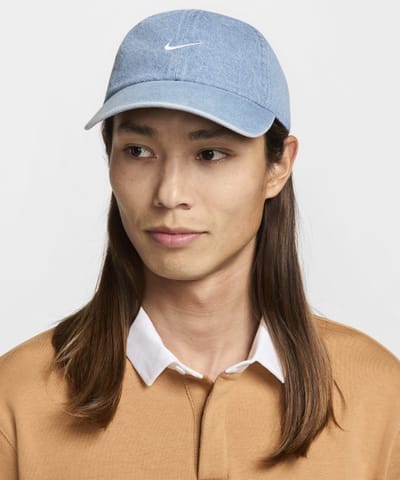 ナイキ クラブ アンストラクチャード デニムキャップ ブルー