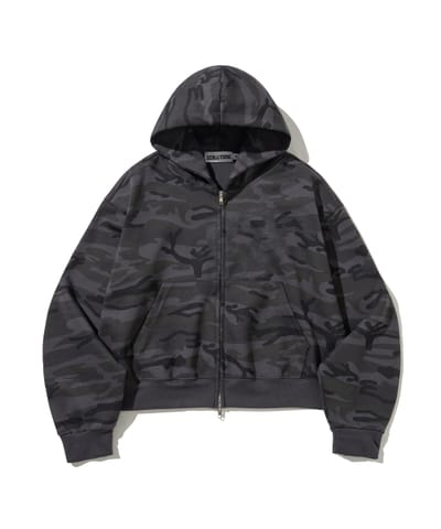 SCALLYWAG スケリック 88 クロップフードジップアップ [カモ]