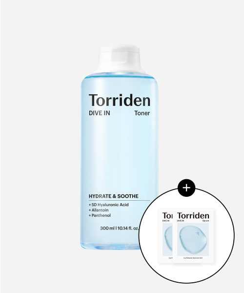 다이브인 저분자 히알루론산 토너 300ml (+다이브인 세럼 2ml*2개)