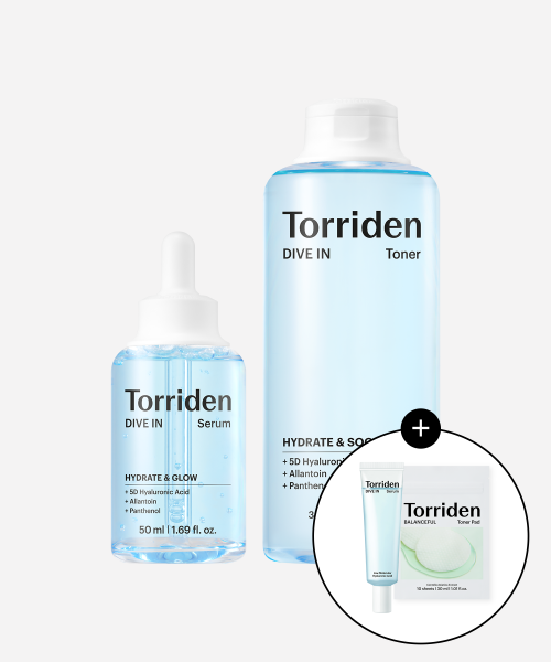 [SET] 다이브인 저분자 히알루론산 세럼 50ml+다이브인 토너 300ml (+다이브인 세럼 20ml+시카 패드 10매입)