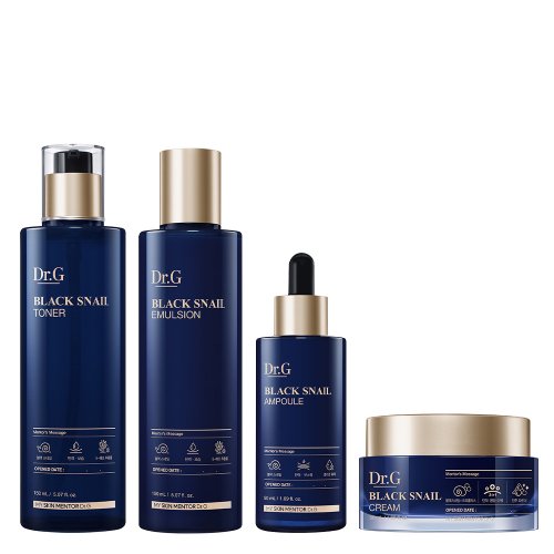Dr.G Black Snail Prestige 4-Piece Full Gift Set (Toner 150mL, Emulsion 150mL, Ampoule 50mL, Cream 50mL) image 2