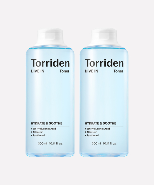 [SET] 다이브인 저분자 히알루론산 토너 300ml  x  2개 (+다이브인 크림 20ml)