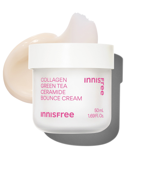 INNISFREE コラーゲン グリーンティー セラミド ハリバリア クリーム 50mL 2個 + 10mL 2個