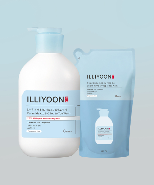 illiyoon 세라마이드 아토 6.0 탑투토워시 1000ml+리필 500ml
