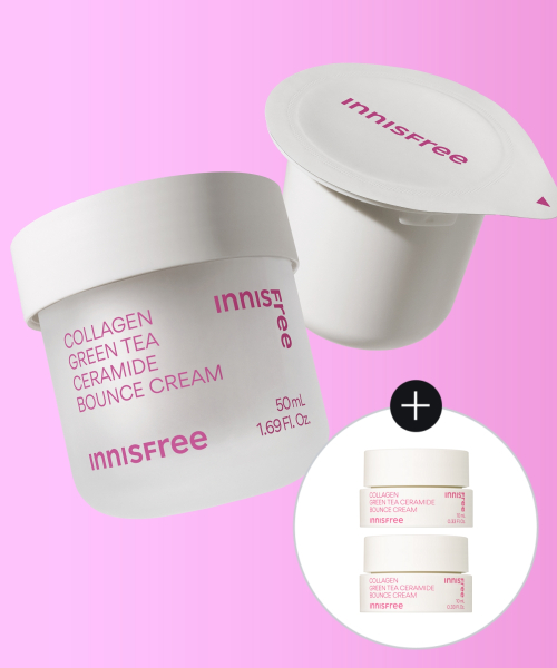 INNISFREE Collagen Green Tea Ceramide Bounce Barrier Cream 50mL + 50mL (Refill)