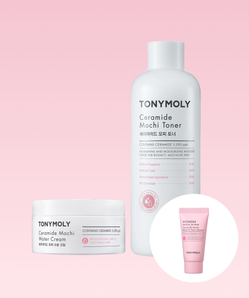 TONYMOLY セラミド モチ トナー+水分 クリーム(500ml+300ml)