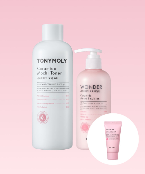 TONYMOLY セラミド モチ トナー+エマルジョン(500ml+300ml)