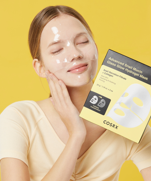 COSRX Advanced Snail Mucin Glass Glow Hydrogel Mask 3 Sheets image 3