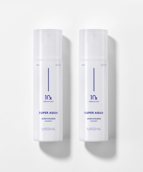 MISSHA 【2入組】Super Aqua Ultra Hyalron Emulsion 乳液 130ml