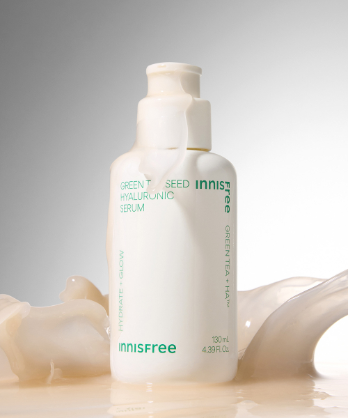 INNISFREE (大容量) グリーンティー シード ヒアルロン酸 セラム 130mL 2個 + 15mL 6個 รูปภาพ 2