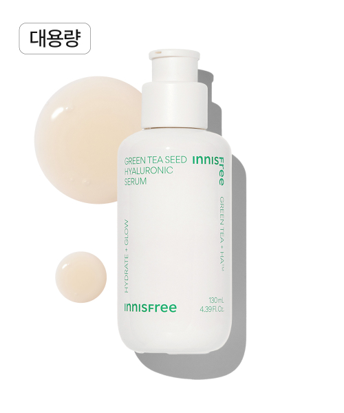 INNISFREE (大容量) グリーンティー シード ヒアルロン酸 セラム 130mL 2個 + 15mL 6個