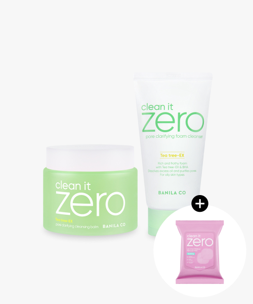 BANILACO [Set] Clean it Zero Pore Clarifying Cleansing Balm 180ml + Foam Cleanser 150ml