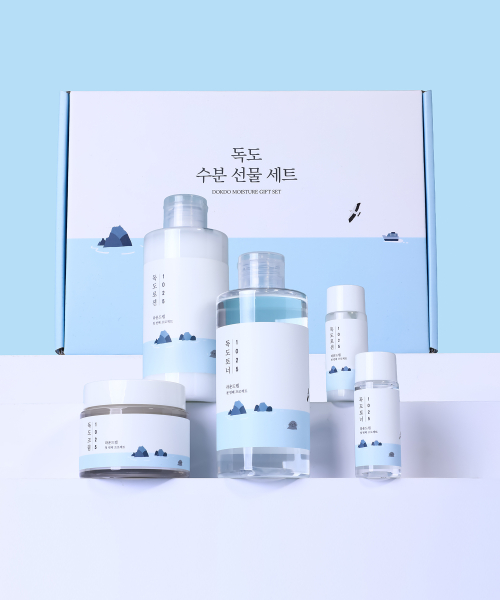 [SET] 1025 독도 수분 선물 세트 (토너 + 로션 + 크림)
