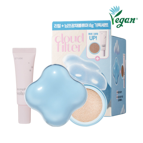 ETUDE Cloud Filter Cushion Nymph Set (Main + Refill + Mini Volumer) image 4