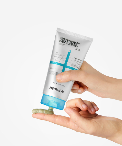 MEDIHEAL 더마 크림 팩 클렌저 120ml_마데카소사이드 [진정 장벽] 이미지 5