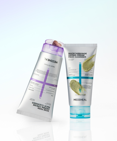 MEDIHEAL 더마 크림 팩 클렌저 120ml_마데카소사이드 [진정 장벽] 이미지 7