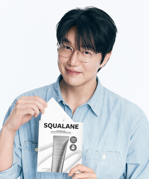 S.NATURE 아쿠아 스쿠알란 수분크림 랩핑 마스크 4매 이미지 2