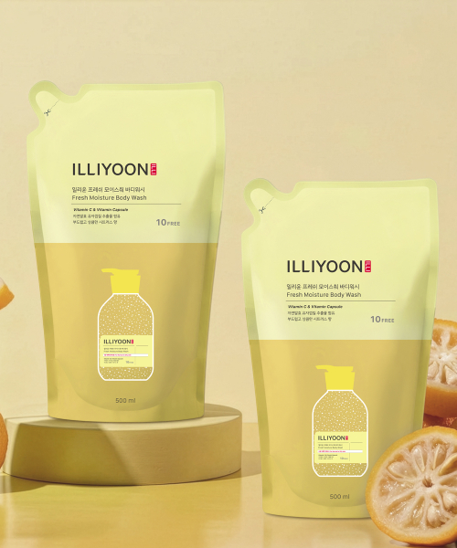illiyoon 프레쉬 모이스춰 바디워시 리필 500ml 2입