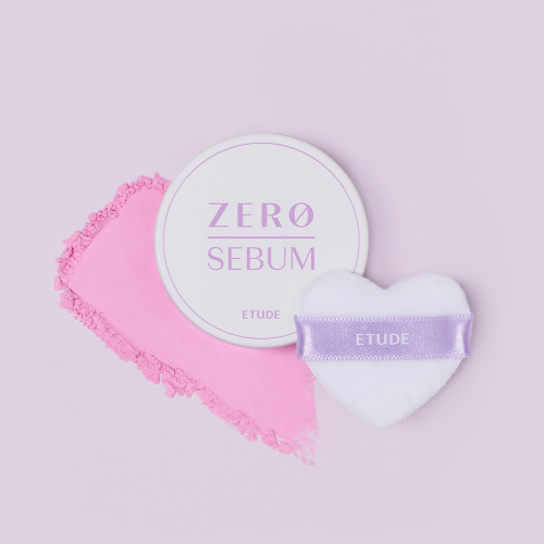 ETUDE แป้งฝุ่น Zero Sebum Drying Powder Purple 4g รูปภาพ 2