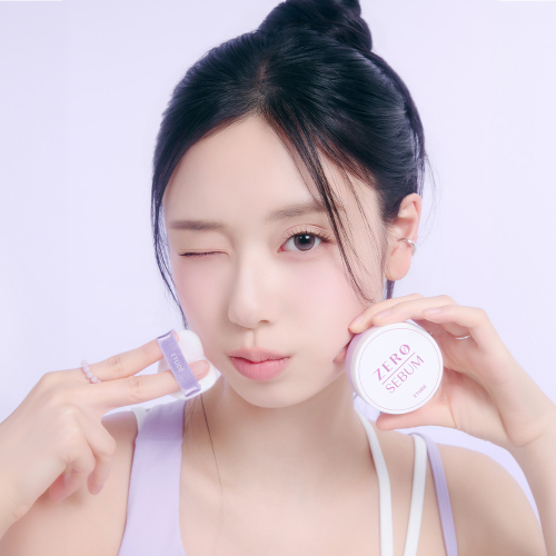 ETUDE แป้งฝุ่น Zero Sebum Drying Powder Purple 4g รูปภาพ 5