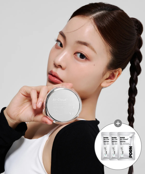 VT 에어 클라우드 워터 파우더 선 쿠션 블루 (+선스크린 2ml 3개)
