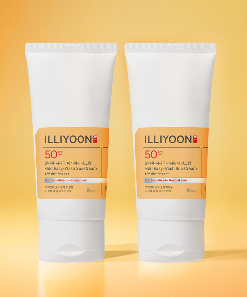 illiyoon 저자극 이지워시 선크림 80ml 2입