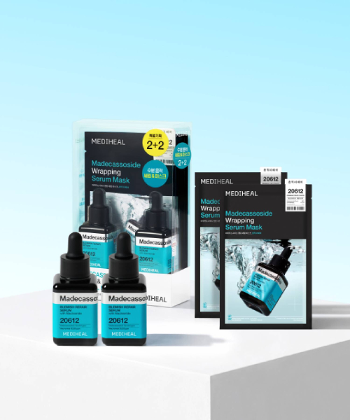 MEDIHEAL マデカソサイド セラム & ラッピングマスク 特別 企画 セット (セラム 40ml 2個 + ラッピングマスク 2枚) 画像 1