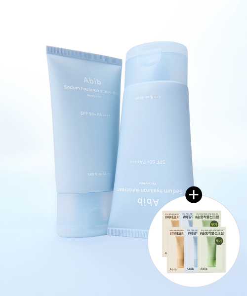 Abib 水分草 ヒアルロン サンセラム ウォータリー チューブ SPF50+ PA++++ 50ml 2個