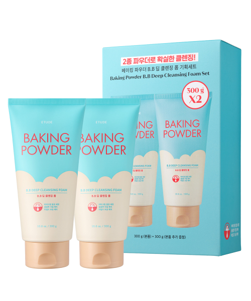 ETUDE ベーキング パウダー B.B ディープクレンジングフォーム企画セット 300g2ea