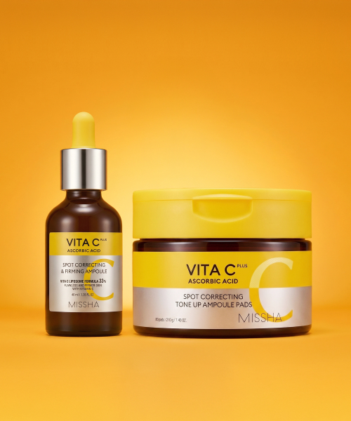 MISSHA [SET] Vita C Plus Blemish Firming Ampoule 40ml + Pads 80 Sheets