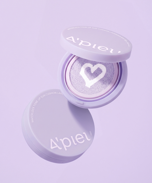 APIEU 【2入組】Waterlock Tone-Up Sun Cushion 提亮防曬氣墊 Lavender 15g(SPF50+, PA++++)
