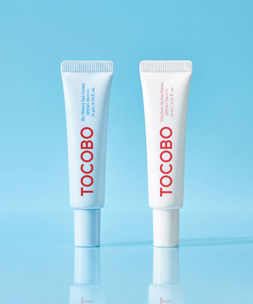 TOCOBO [เซ็ตมินิ 2 ชิ้น] ครีมกันแดด Bio Sun Cream 10ml + Tone-Up Sun 10ml