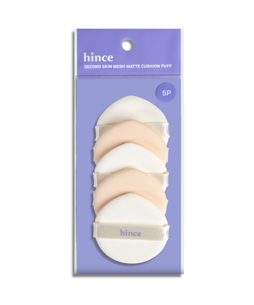 HINCE Second Skin Mesh Matte Cushion Puff (5 Pcs)