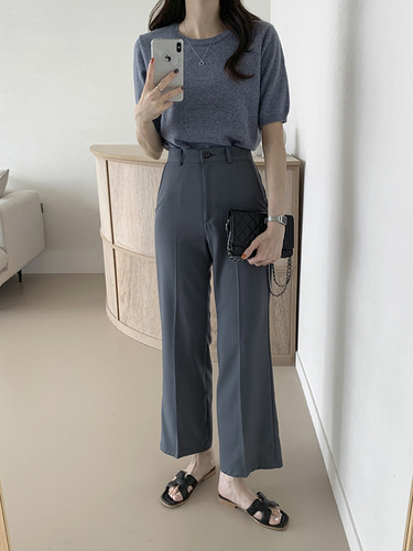 ユラタイム 半袖ニット 14色展開 春夏レディースサマーニットトップス 画像 5