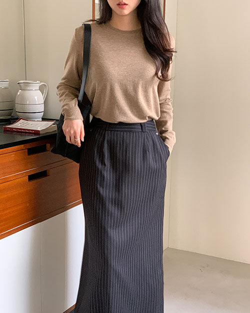 10ガート 1363 ラウンドネック ニット 長袖 柔らかな着心地 画像 10