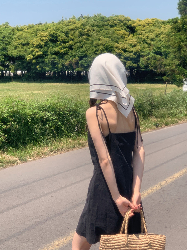 レトリンネルリボンストラップナシミニワンピース 画像 2