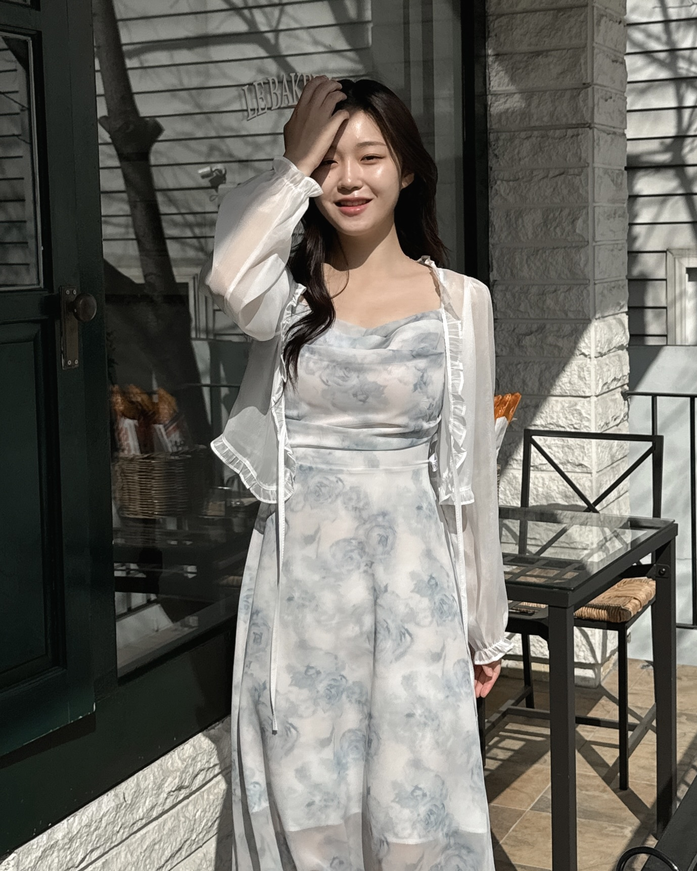 メイドジェイ 制遊 ノースリーブ ロングワンピース プリーツ Aライン 6color レイヤード フレア 春夏 画像 4