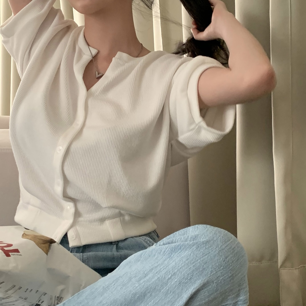 クリームチーズマーケット オーバーフィット キットキャット 半袖カーディガンTシャツ 画像 3