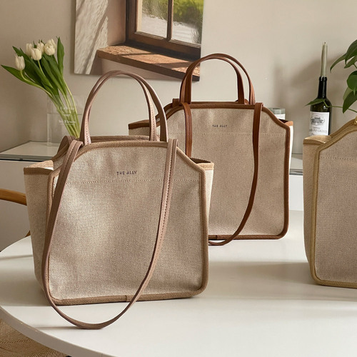 YIMMA 防水キャンバストートバッグ ラージサイズ タンブラー収納可 4カラー展開 画像 6