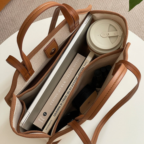 YIMMA 防水キャンバストートバッグ ラージサイズ タンブラー収納可 4カラー展開