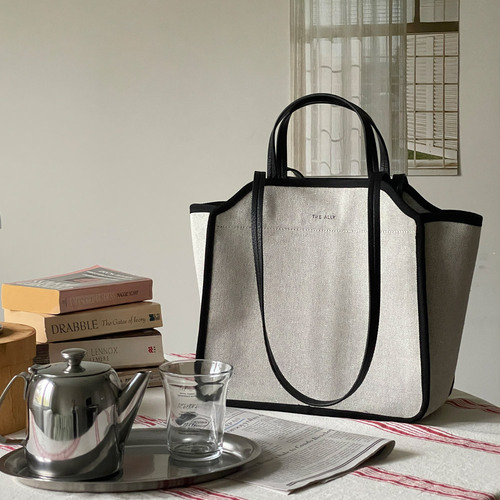YIMMA 防水キャンバストートバッグ ラージサイズ タンブラー収納可 4カラー展開 画像 7