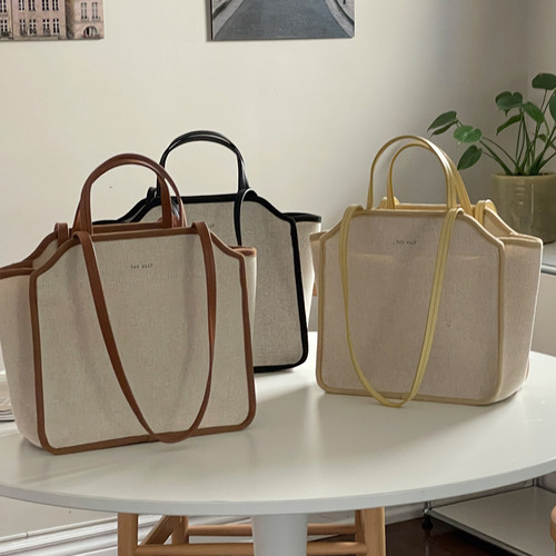 YIMMA 防水キャンバストートバッグ ラージサイズ タンブラー収納可 4カラー展開 画像 9