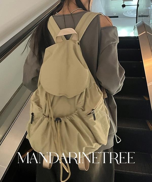 マンダリンツリー ディト ストリング バックパック ナイロン 巾着リュック キーリング付き 画像 4