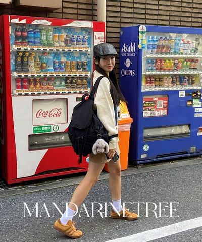 マンダリンツリー ディト ストリング バックパック ナイロン 巾着リュック キーリング付き 画像 2
