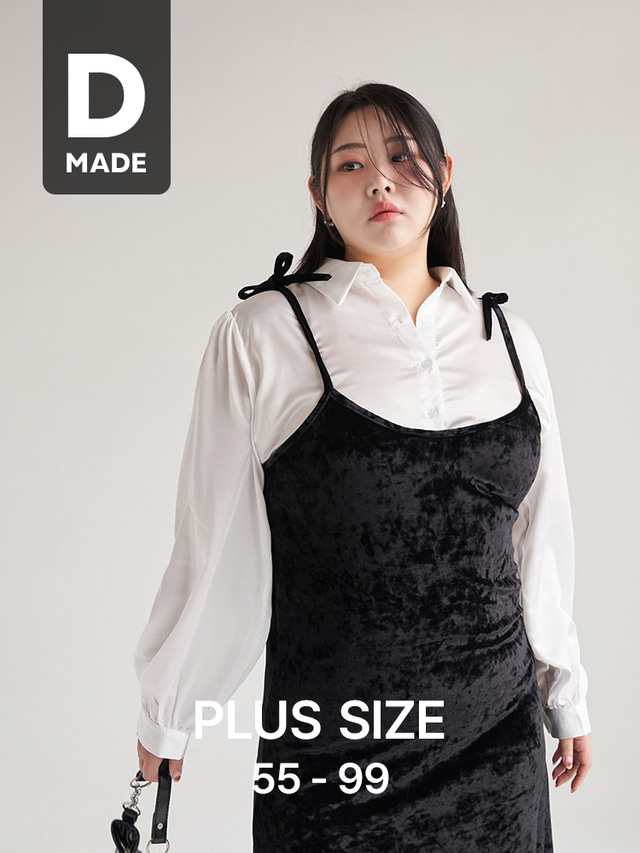 当当ガール ベルベット リボン ノースリーブ ロング ワンピース 55-99サイズ 画像 3